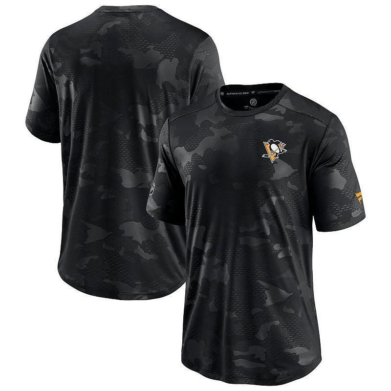 Mens Fanatics Branded Pittsburgh Penguins Authentic Pro Locker Room Camo T-Shirt Product Image