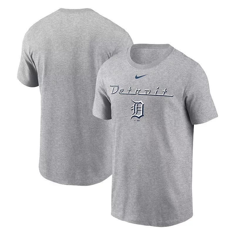 Mens Nike Heather Charcoal Detroit Tigers Local Home Town T-Shirt Product Image