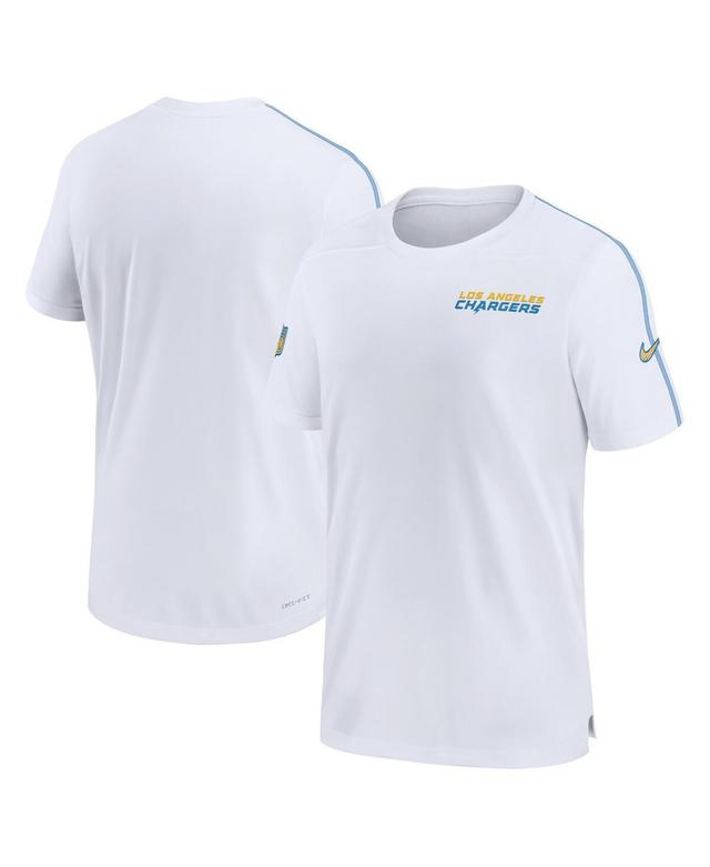 Nike Mens White Los Angeles Chargers 2024 Sideline Coach Uv Performance T-Shirt - White Product Image