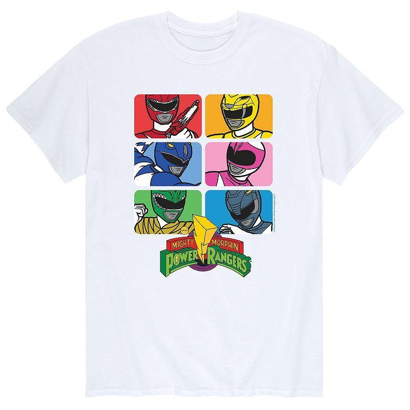 Big & Tall Power Rangers Tee, Mens Blue Product Image