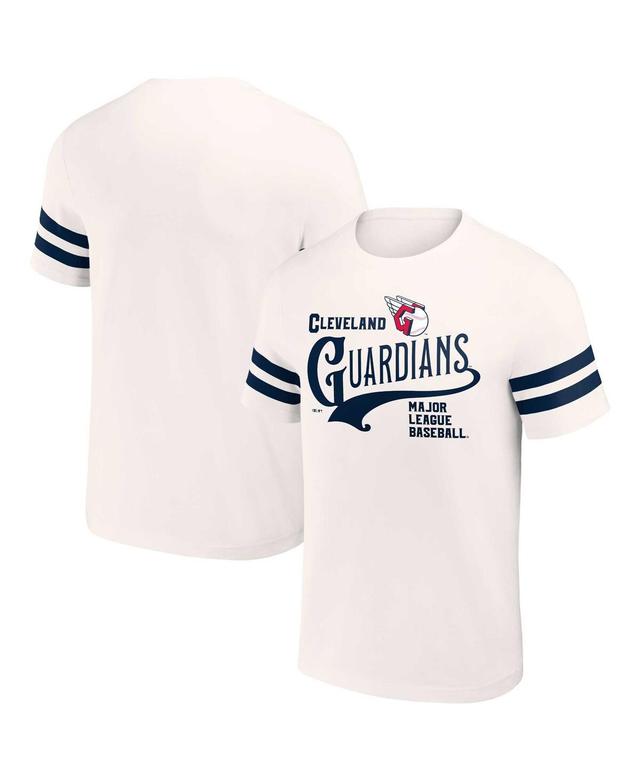 Mens Darius Rucker Collection by Fanatics Cream Cleveland Guardians Yarn Dye Vintage-Like T-shirt Product Image