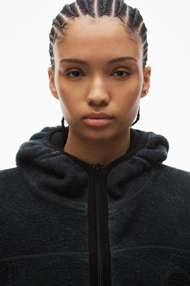 Oversize Zip-up Hoodie In Cotton Product Image