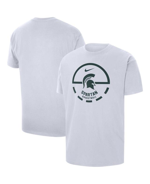 Mens Nike White Michigan State Spartans Free Throw Basketball T-shirt Product Image