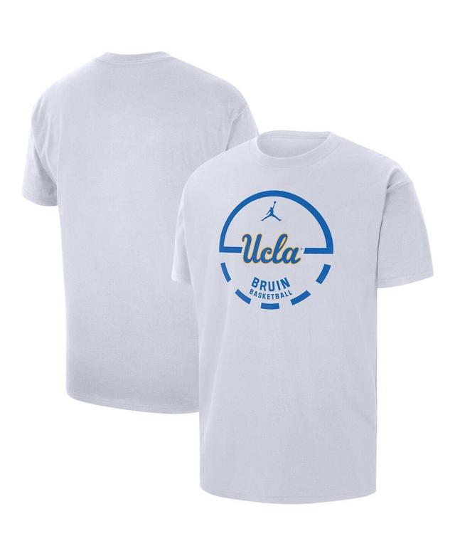 Mens Jordan White Ucla Bruins Free Throw Basketball T-shirt Product Image