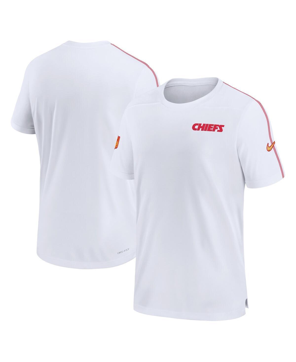 Nike Mens White Kansas City Chiefs 2024 Sideline Coach Uv Performance T-Shirt - White Product Image