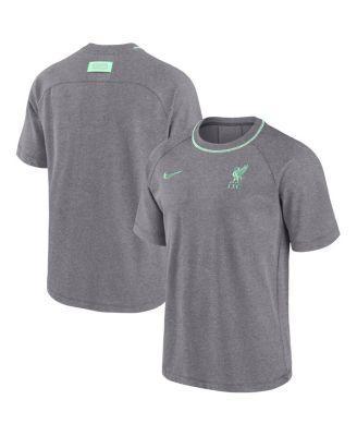 Mens Nike Heather Charcoal Liverpool Travel Raglan T-Shirt Grey Product Image