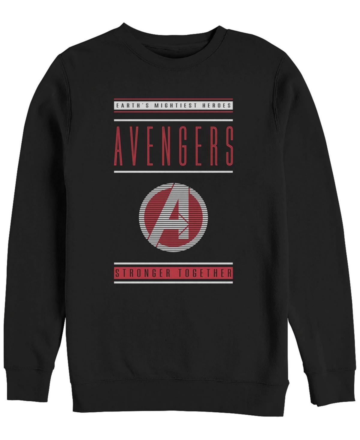 Mens Marvel Avengers Stronger Together Fleece Black Product Image