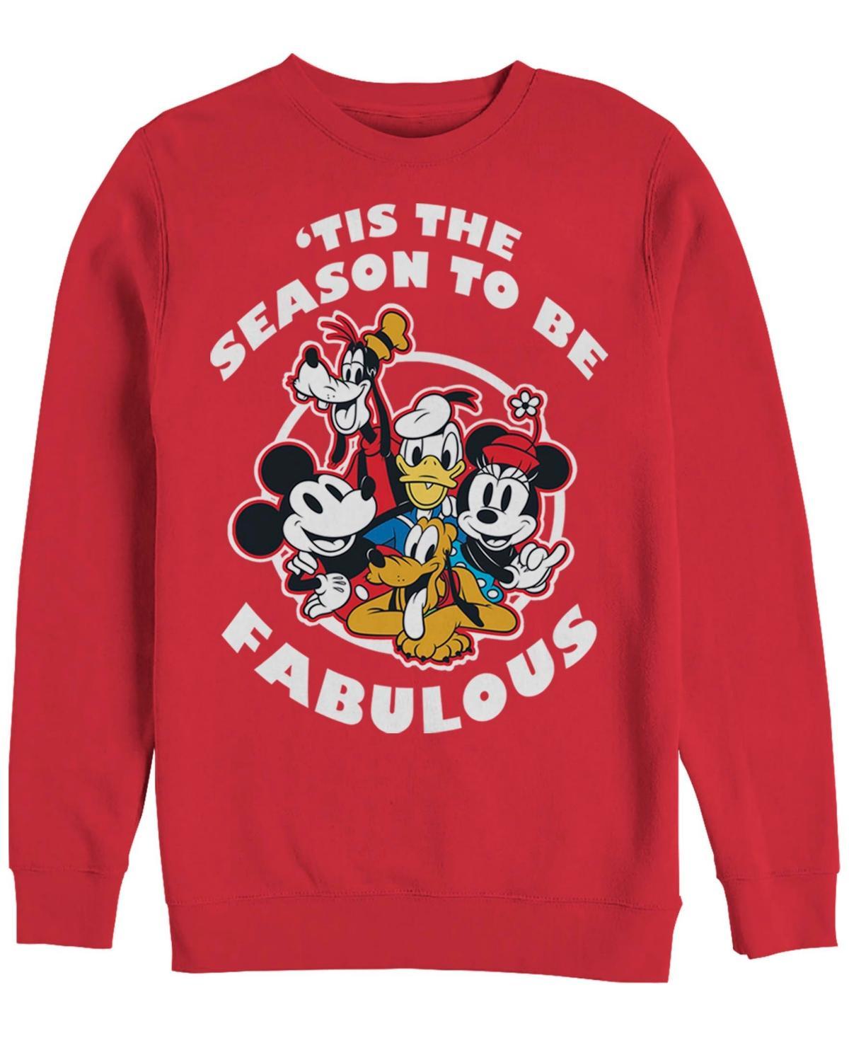 Disneys Group Shot Tis The Season To Be Fabulous Christmas Mens Sweatshirt Product Image