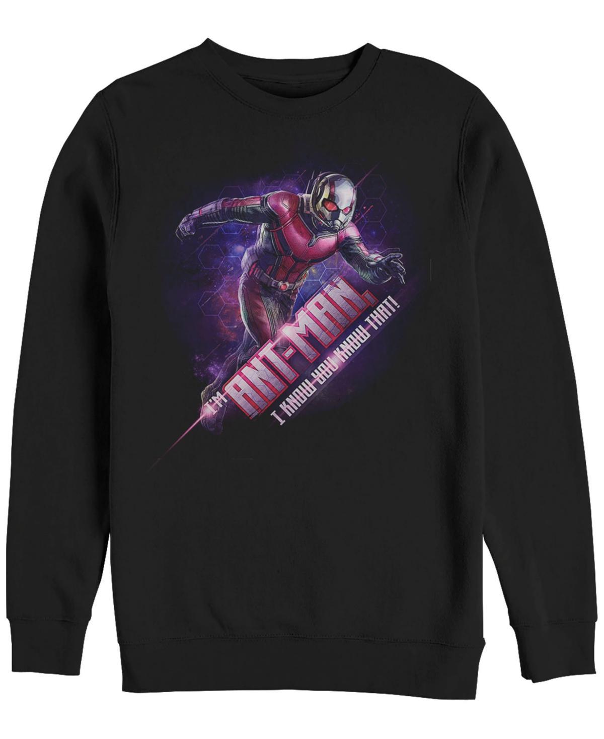 Marvel Mens Avengers Endgame I Am Ant-man Geometric Galaxy, Crewneck Fleece Product Image