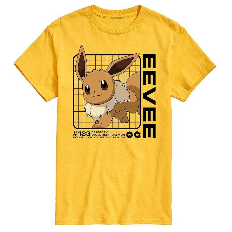 Mens Pokemon Eevee Stats Graphic Tee Beige Product Image