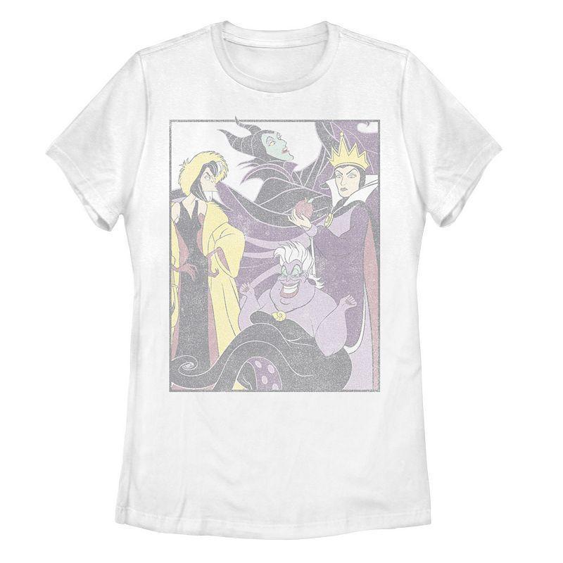 Disneys Villains Bad Ladies Group Womens Tee, Girls Product Image