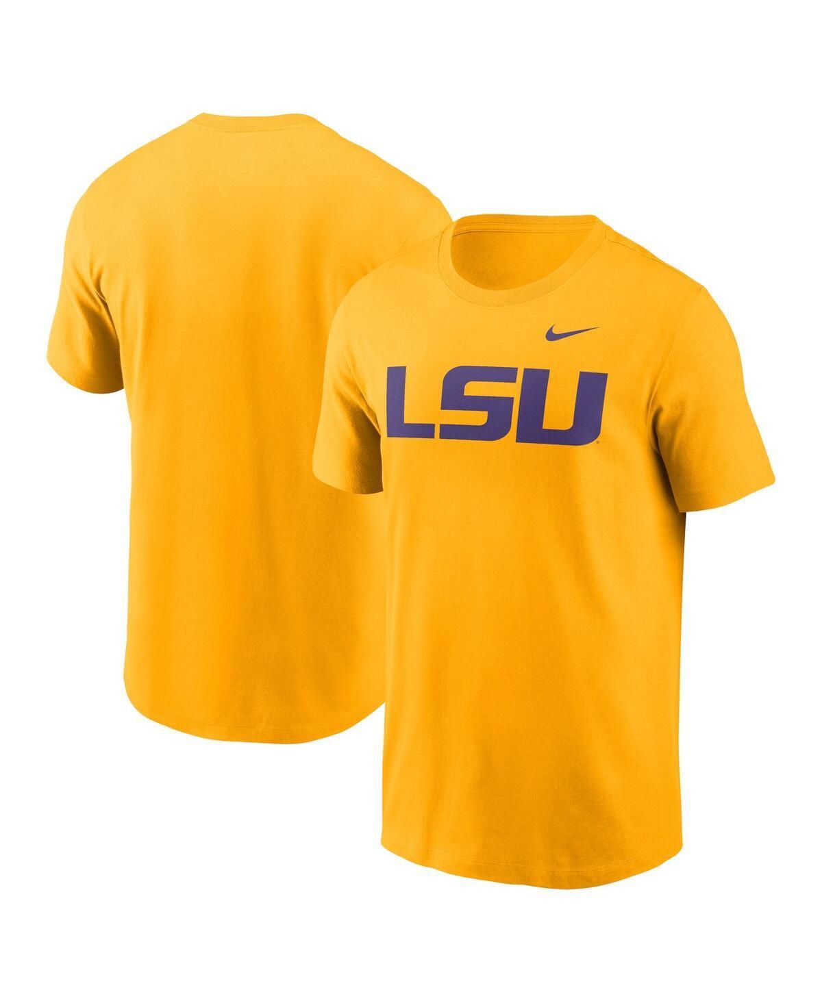 Nike Mens Gold Lsu Tigers Primetime Evergreen Logo T-Shirt Product Image