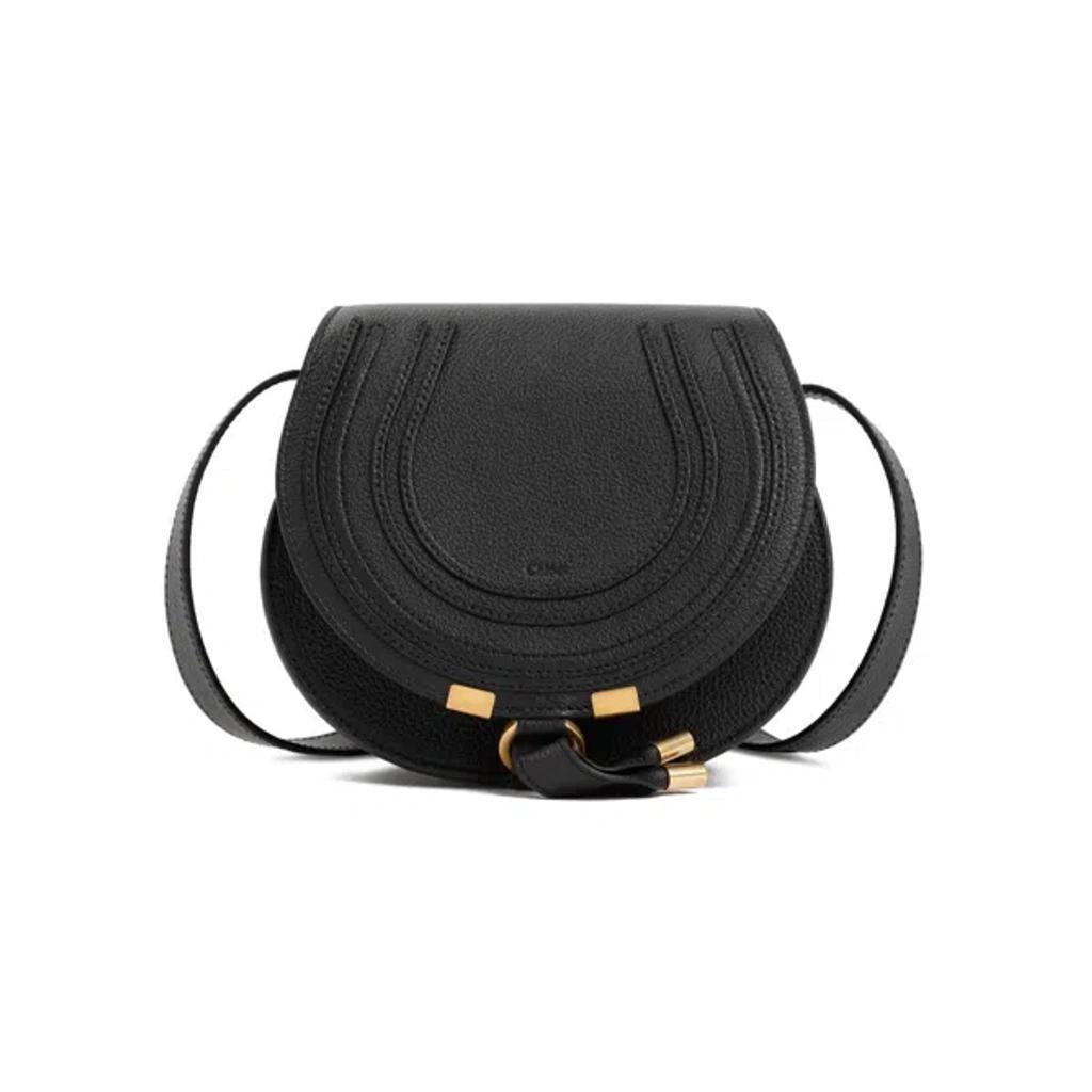 CHLOÉ Black Marcie Small Saddle Bag Product Image