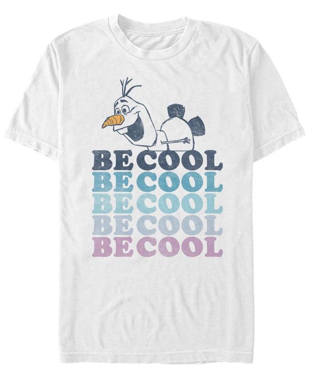 Mens Disney Frozen Olaf Be Cool Tee White Product Image