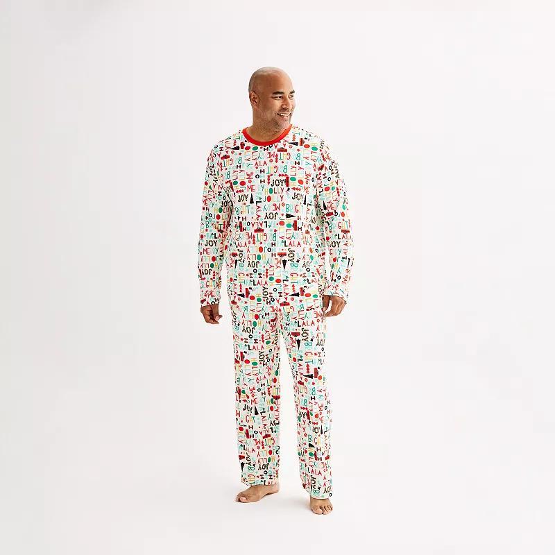 Big & Tall Jammies For Your Families Fa La La Pajama Top & Pajama Bottoms Set, Mens Product Image