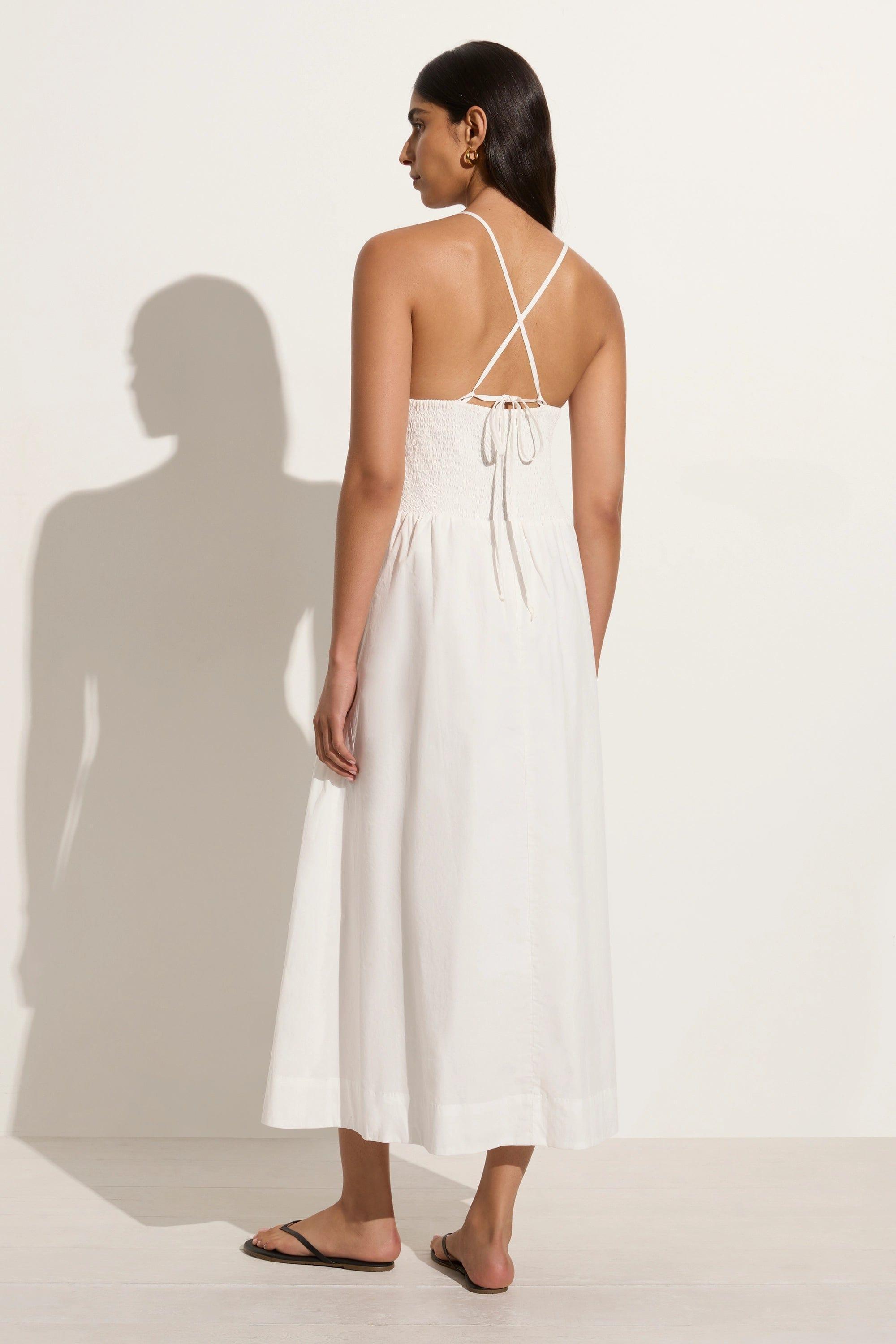 Camera Midi Dress White Product Image