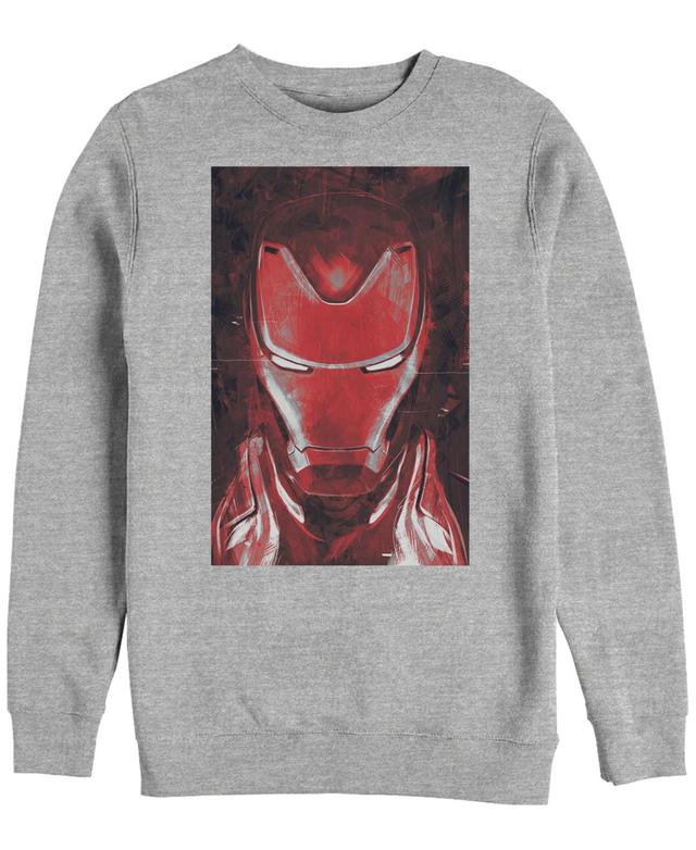 Marvel Mens Avengers Endgame Red Iron Man Poster, Crewneck Fleece Product Image