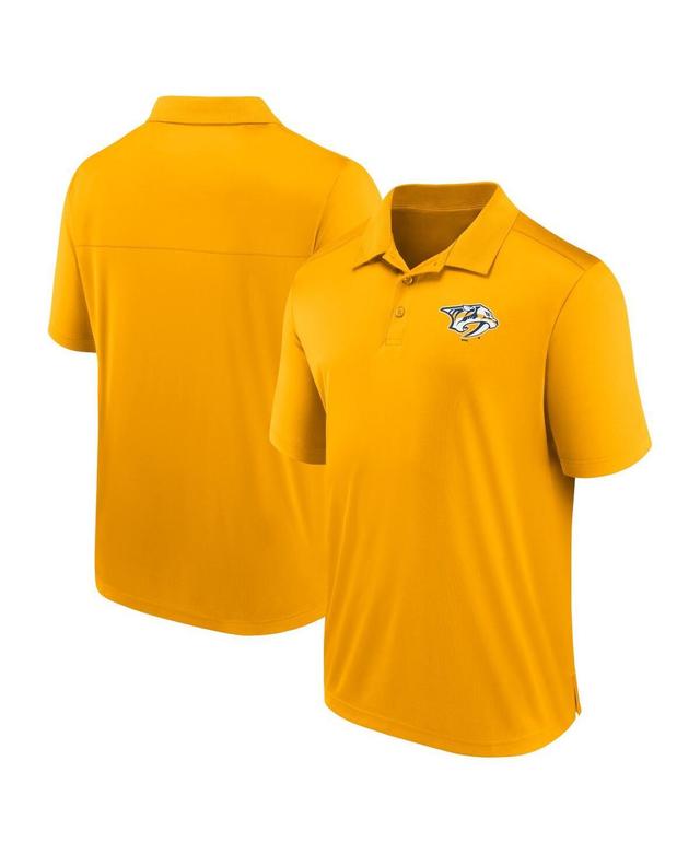 Mens Fanatics Gold Nashville Predators Left Side Block Polo Shirt Product Image