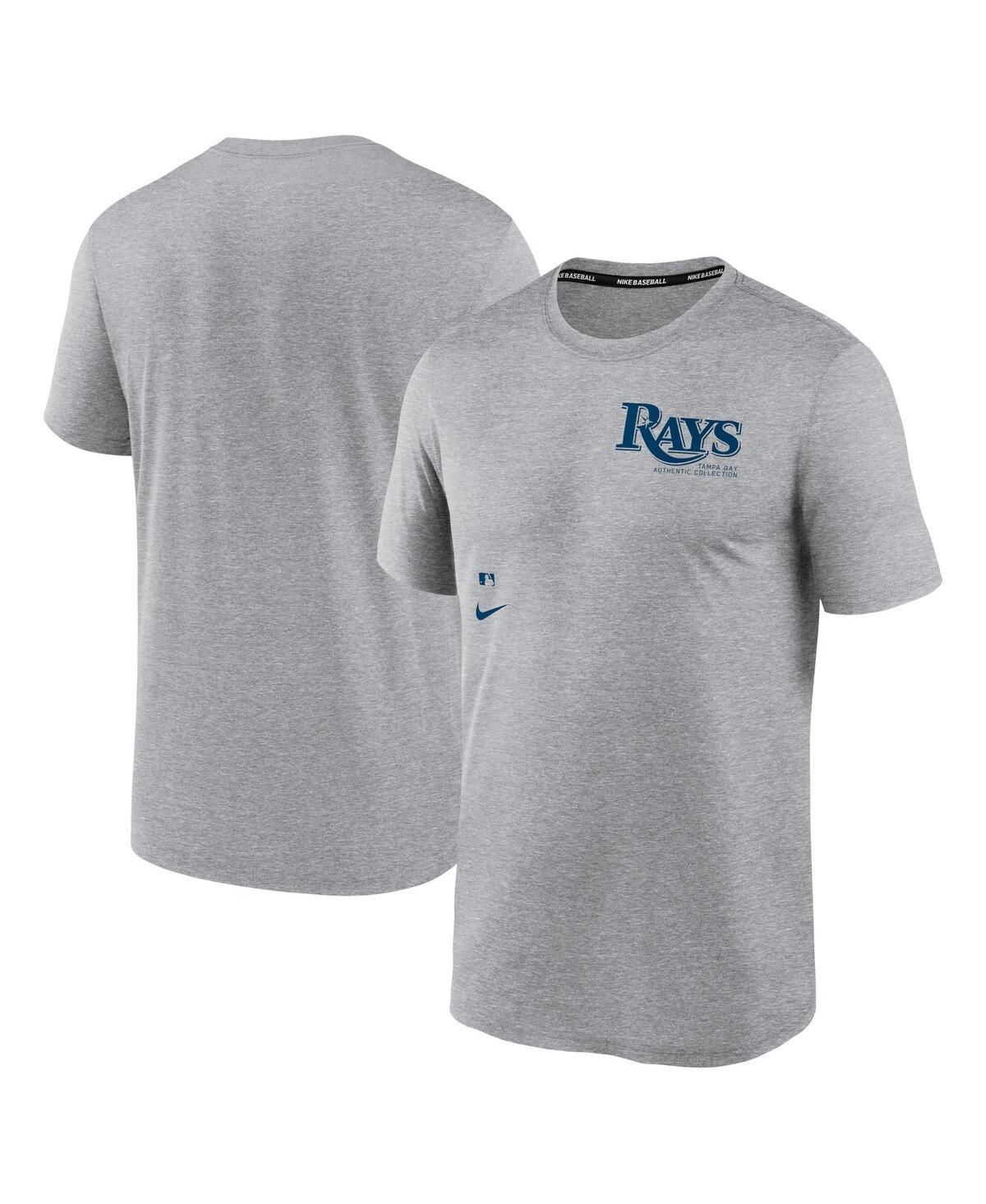 Nike Mens Heather Charcoal Tampa Bay Rays Authentic Collection Early Work Tri-Blend Performance T-Shirt product image