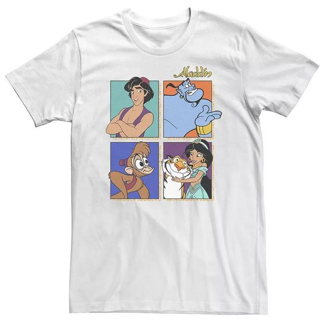 Big & Tall Disney Aladdin Group Shot Box Up Tee, Mens Product Image