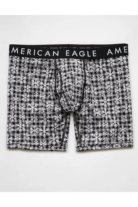 AEO Snow Plaid 6 Classic Boxer Brief Men's Product Image