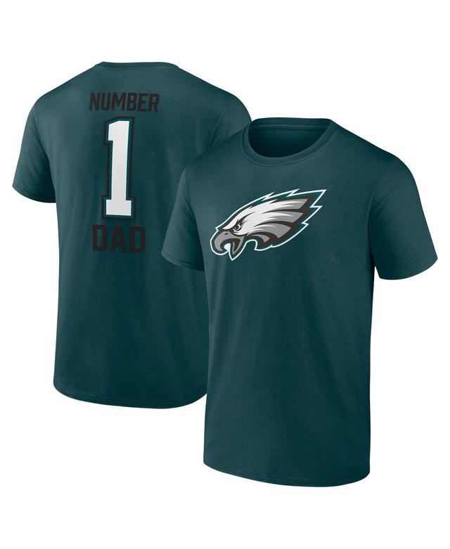 Fanatics Mens Midnight Green Philadelphia Eagles 1 Dad T-Shirt Product Image