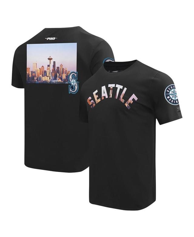 Pro Standard Mens Black Seattle Mariners Cityscape T-Shirt Product Image