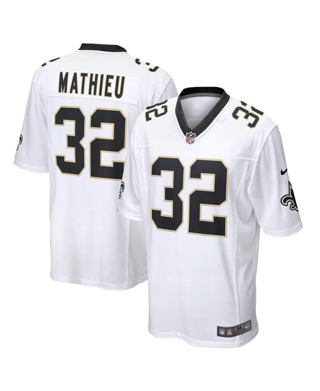 Nike Mens Tyrann Mathieu New Orleans Saints Game Jersey - White Product Image