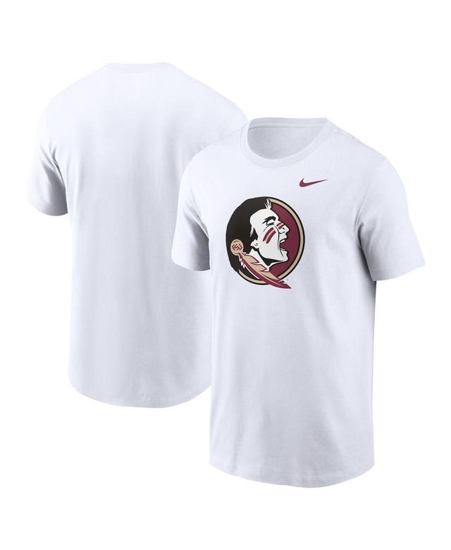 Nike Mens White Florida State Seminoles Primetime Evergreen Logo T-Shirt Product Image