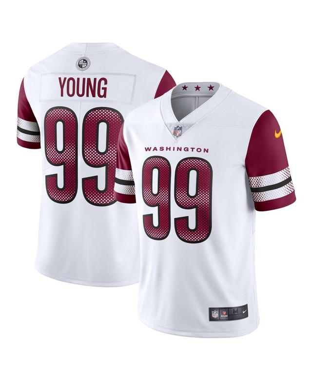 Mens Nike Chase Young White Washington Commanders Vapor Limited Jersey - White Product Image