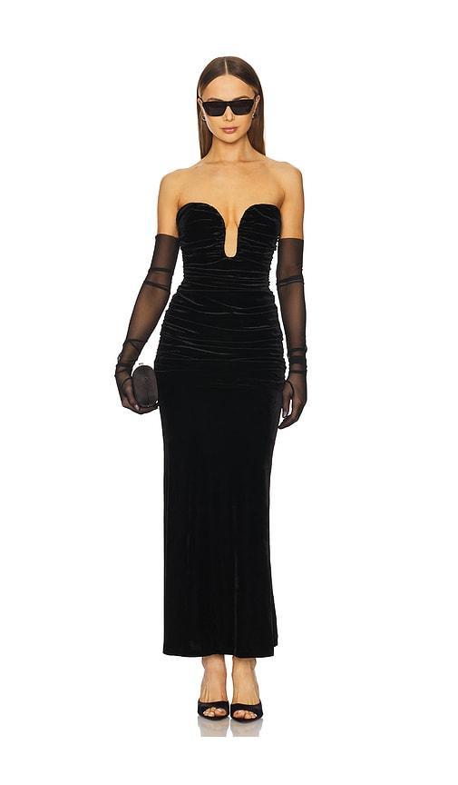 Elvira Velvet Maxi Dress Product Image