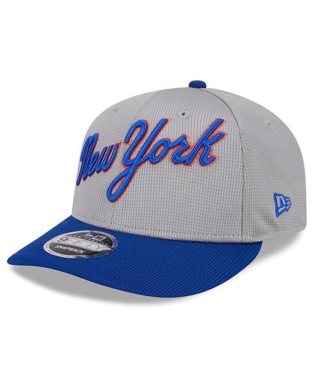 Mens New Era Gray New York Mets 2024 Batting Practice Low Profile 9FIFTY Snapback Hat Product Image