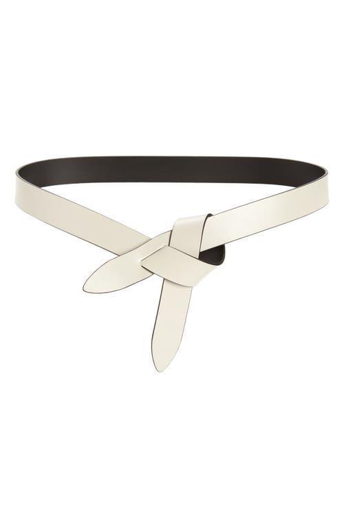 Isabel Marant Lecce Knotted Reversible Leather Belt Product Image