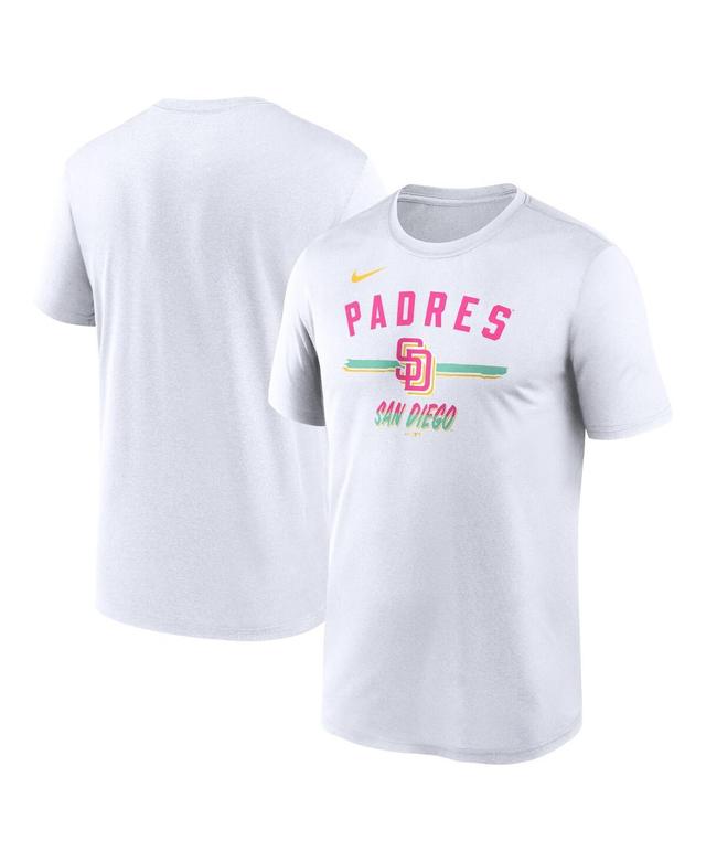 Nike Mens White San Diego Padres City Connect Legend Performance T-Shirt Product Image