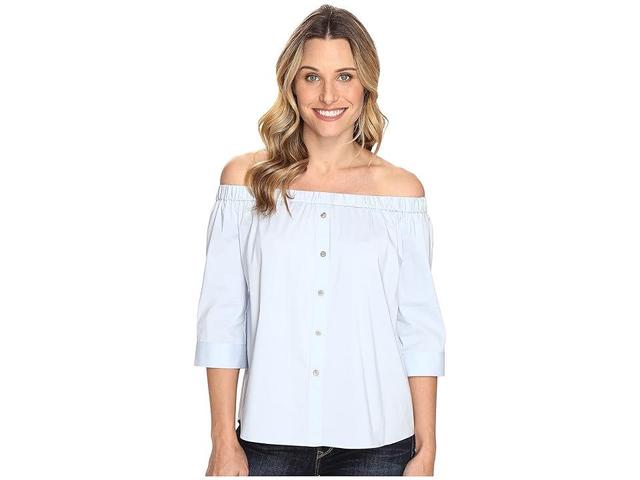 Vince Camuto 3/4 Sleeve Off Shoulder Blouse (Dew ) Women's Blouse Product Image