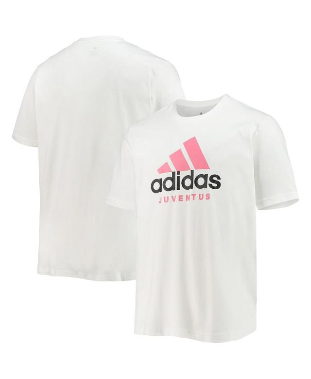 Mens adidas White Juventus DNA Graphic T-Shirt JUV White Product Image