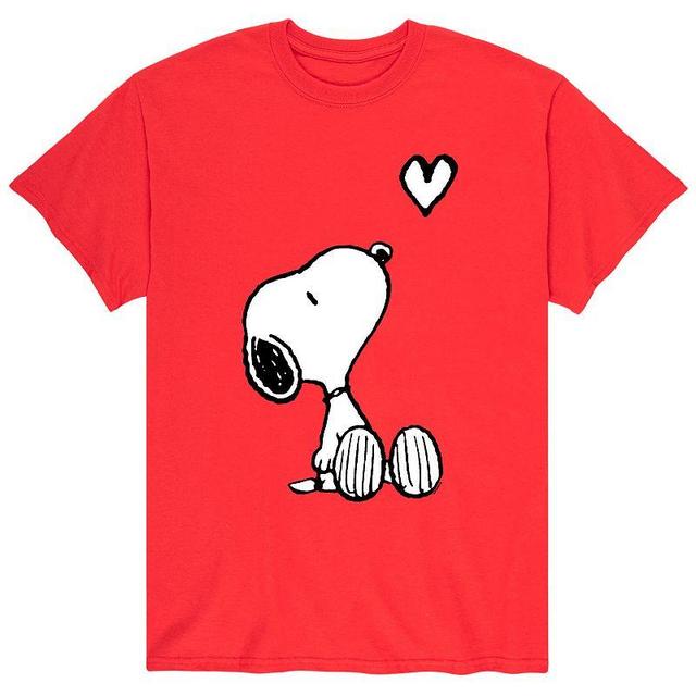 Mens Peanuts Snoopy Valentines Day Heart Tee Product Image