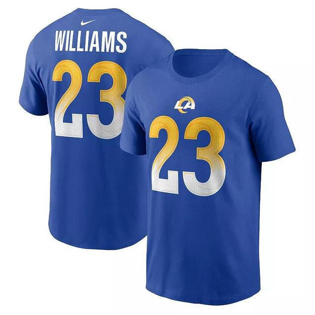 Mens Nike Kyren Williams Royal Los Angeles Rams Player Name & Number T-Shirt Product Image