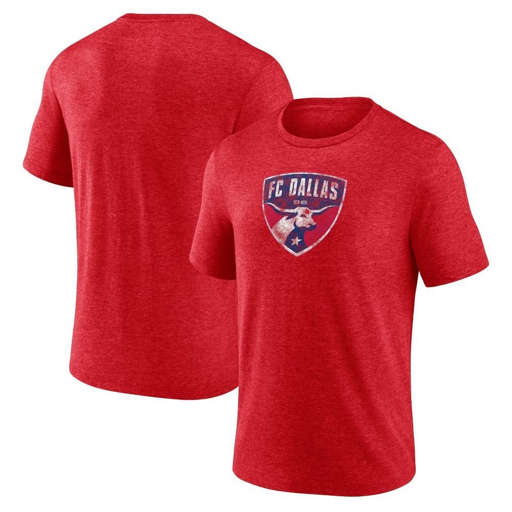 MLS FC Dallas Mens Short Sleeve Triblend Chest Logo T-Shirt Product Image