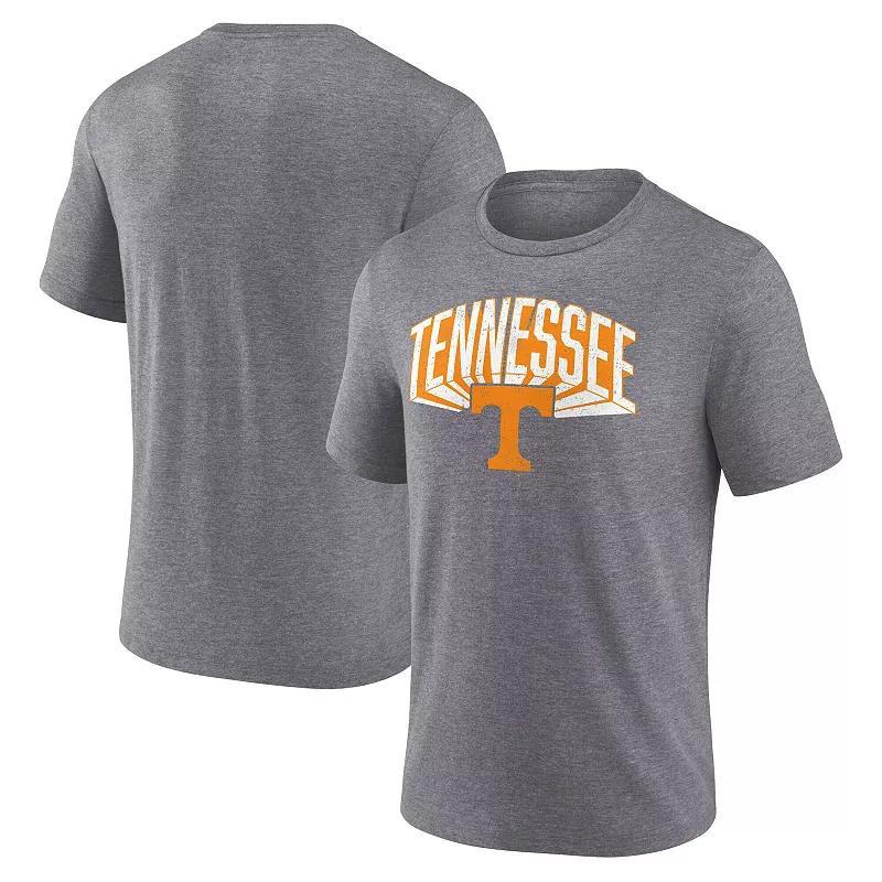 Mens Fanatics Gray Tennessee Volunteers Heritage Tri-Blend 3D Burst T-Shirt Product Image