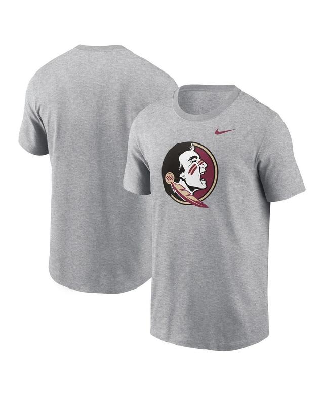 Mens Nike Heather Gray Florida State Seminoles Primetime Evergreen Logo T-Shirt Product Image