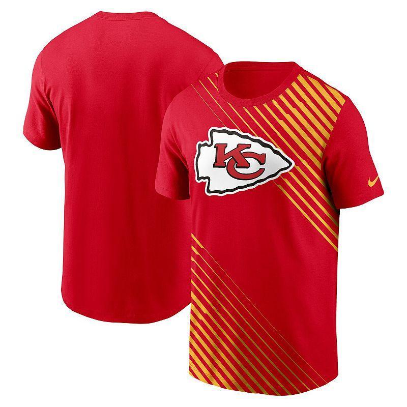 Mens Nike Red Kansas City Chiefs Yard Line Fashion Asbury T-shirt Product Image