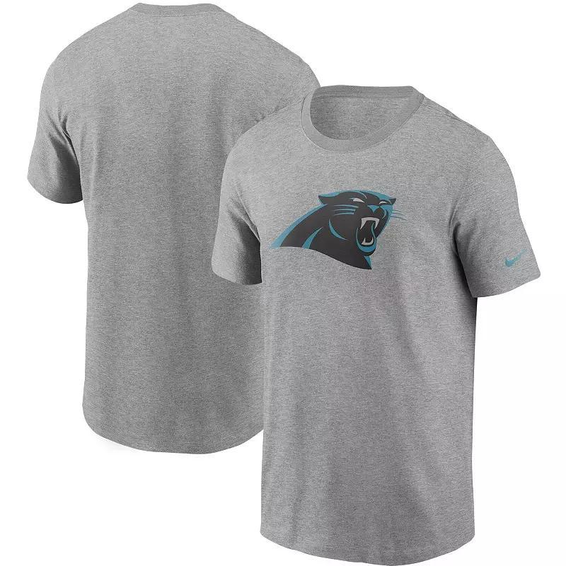 Mens Nike Heathered Gray Carolina Panthers Primary Logo T-Shirt Product Image