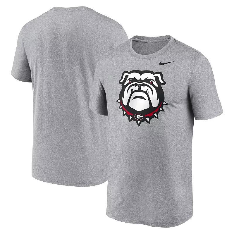 Nike Mens Heather Gray Georgia Bulldogs Primetime Legend Alternate Logo T-Shirt Product Image