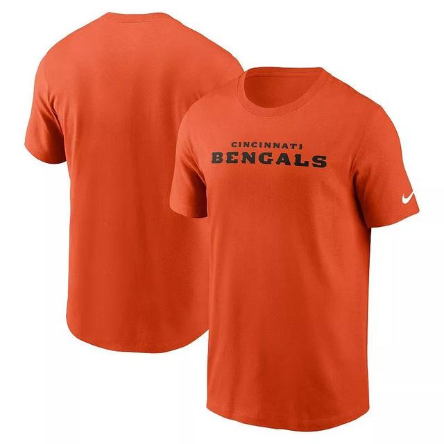 Mens Nike Cincinnati Bengals Primetime Wordmark Essential T-Shirt Product Image