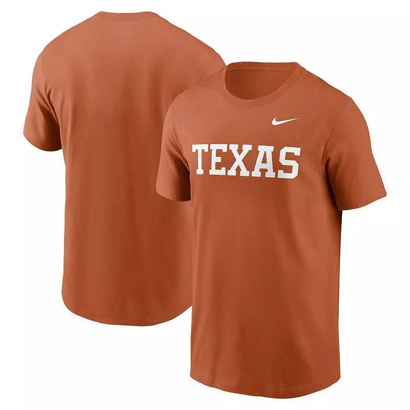 Mens Nike Texas Orange Texas Longhorns Primetime Evergreen Wordmark T-Shirt Product Image