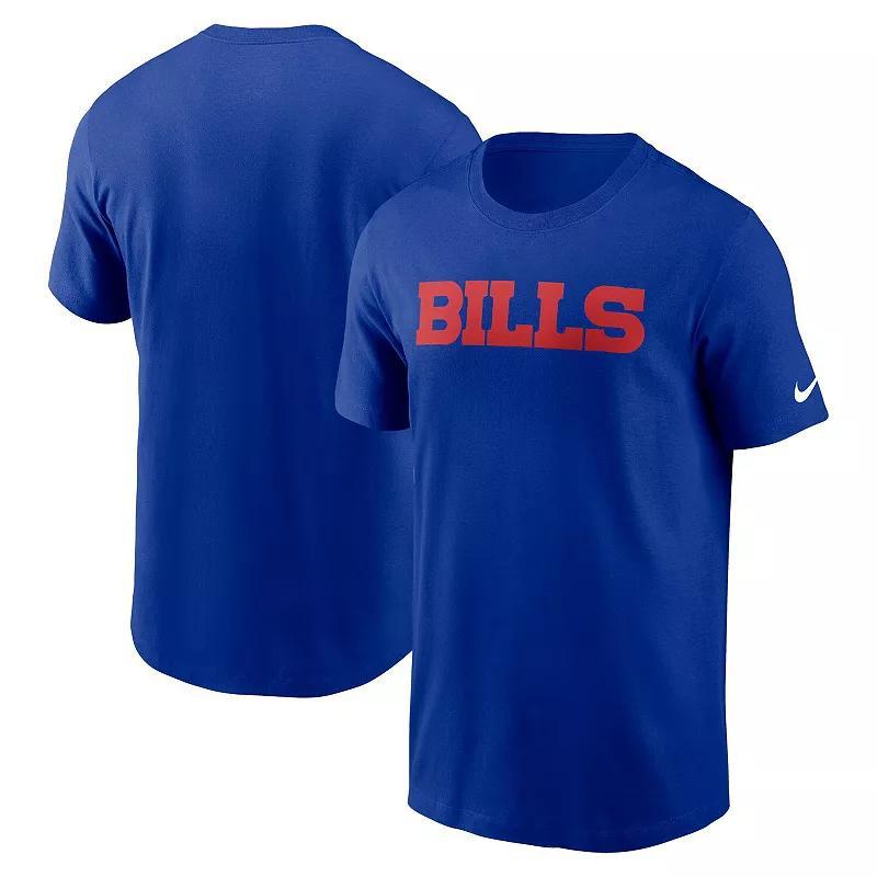 Mens Nike Royal Buffalo Bills Primetime Wordmark Essential T-Shirt Product Image