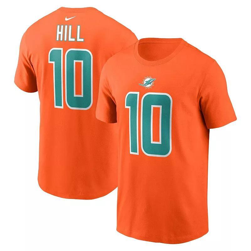 Mens Nike Tyreek Hill Miami Dolphins Player Name & Number T-Shirt Product Image