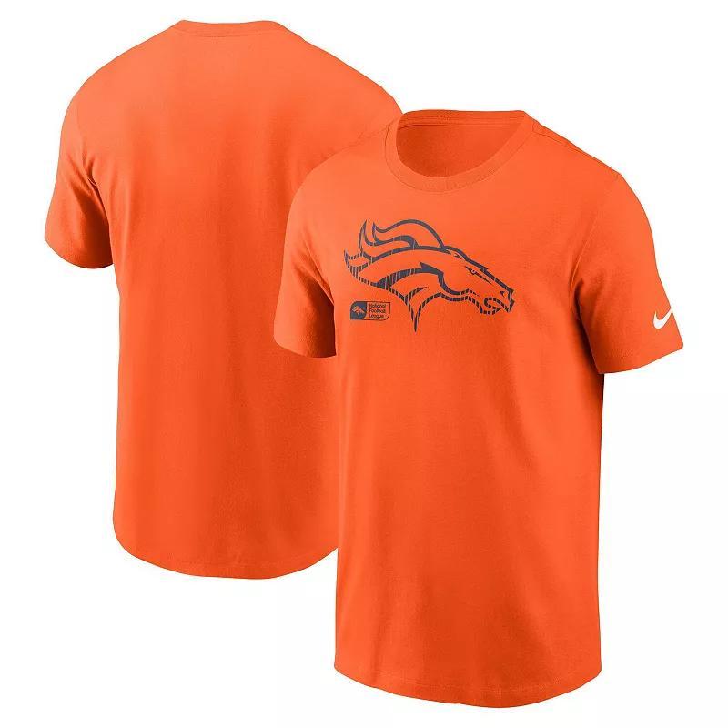 Mens Nike Orange Miami Dolphins Logo Essential T-Shirt Product Image