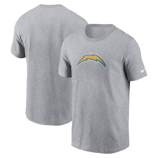 Mens Nike Gray Los Angeles Chargers Logo Essential T-Shirt Product Image